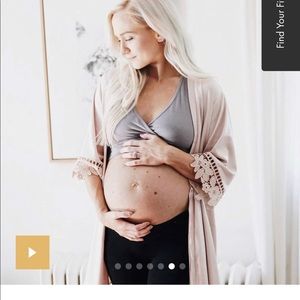 Kindred Braverly French Terry Racerback Nursing & Sleep Bra - Brand New